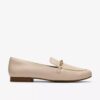 Womens Tamna Iris White Leather Loafer