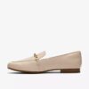 Womens Tamna Iris White Leather Loafer