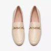 Womens Tamna Iris White Leather Loafer