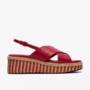Womens Tessiah Cross2 Pink Interest Wedges Womens Tessiah Cross2 Pink Interest Wedges
