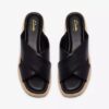 Womens Tessiah Mule 2 Black Leather Wedges