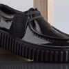 Womens Torhill Bee Black Patent Wallabee