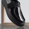 Womens Torhill Bee Black Patent Wallabee