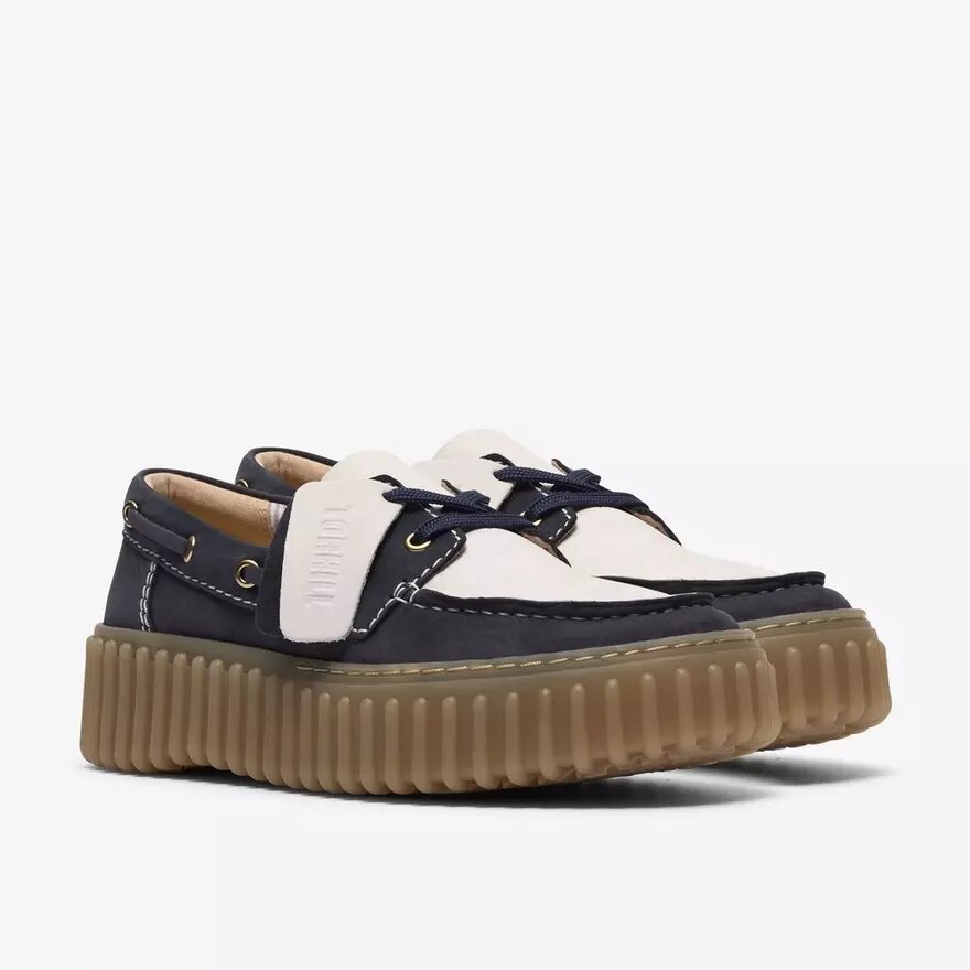 Womens Torhill Boat Navy Combination Boat Shoes Womens Torhill Boat Navy Combination Boat Shoes