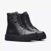 Womens Torhill Rise Black Leather Ankle Boots Us