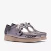 Womens Wallabee 2604 Silver Patent Wallabees