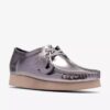 Womens Wallabee 2604 Silver Patent Wallabees