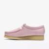 Womens Wallabee Baby Pink Leather Wallabees
