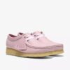 Womens Wallabee Baby Pink Leather Wallabees