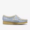 Womens Wallabee Gingham Blue Check