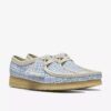 Womens Wallabee Gingham Blue Check