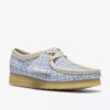 Womens Wallabee Gingham Blue Check