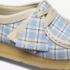 Womens Wallabee Gingham Blue Check