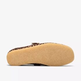 Womens Wallabee T Bar Leopard Print Shoes