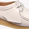 Womens Wallabee White Grain Leather