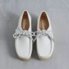 Womens Wallabee White Grain Leather