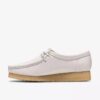 Womens Wallabee White Grain Leather