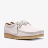 Womens Wallabee White Grain Leather