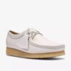 Womens Wallabee White Grain Leather