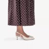 Womens Zarey Bow Cream Leather Pumps Womens Zarey Bow Cream Leather Pumps